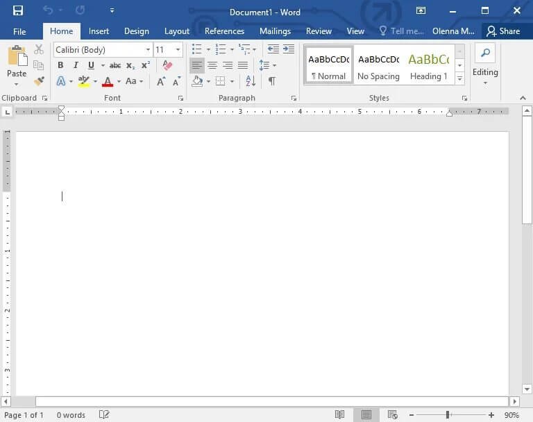 Word 2016